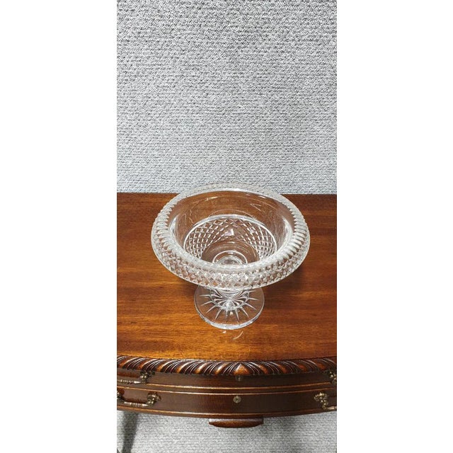 A large turnover footed Waterford bowl, stamped to base. 19cm High 25cm diameter