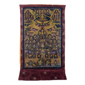 Chenrezig Silk Thangka, 20th Century