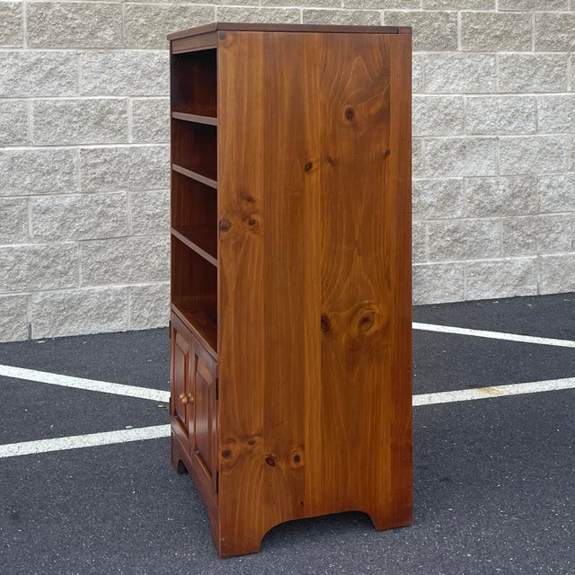 Vintage Ethan Allen Country Craftsman Traditional Rustic Pine Audio Unit or Record (19