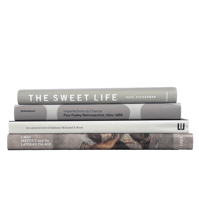 Modern Smokey Neutral ColorStak, S/4. Features a blend of four authentic hardback books published 1990-Present all...