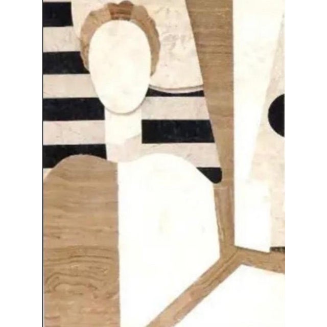 Stone Large 42-Inch Postmodern Cubist Tessellated Stone Relief Sculpture - Marquis Collection of Beverly Hills - After Juan Gris For Sale - Image 7 of 12