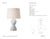 Thomas O'Brien by Visual Comfort Signature Misaki 28" Table Lamp in Veiled White with Linen Shade Designer: Thomas O'Brien...