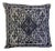 Black Swati Embroidered Pillow For Sale