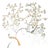 Hand‑Painted Gold Foil Chinoiserie Mural Panels, Exotic Bird & Floral Motifs, Set of 2 For Sale