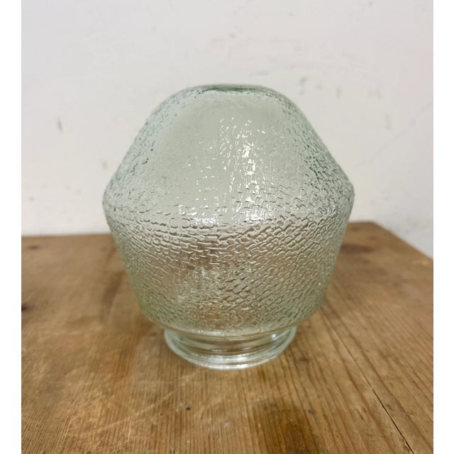 Glass Vintage White Porcelain Wall Light, 1970s For Sale - Image 7 of 11