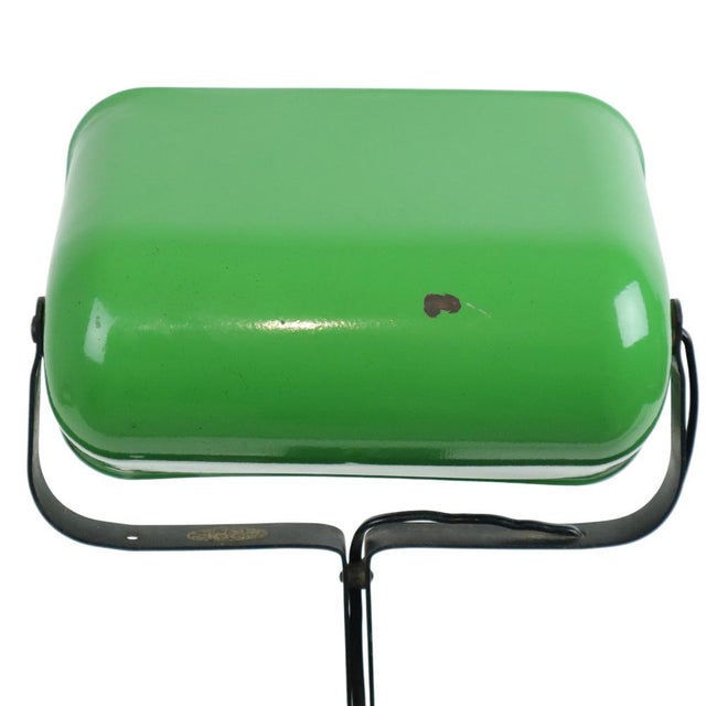 Art Deco Model 52 Banker's Desk Lamp with Green Enamel Shade from Erpe, 1920s For Sale - Image 4 of 11