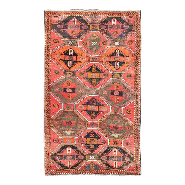 Antique Tribal From Cihanbeyli Konya With Geometric Medallions 3'10'' X 6'9'' For Sale