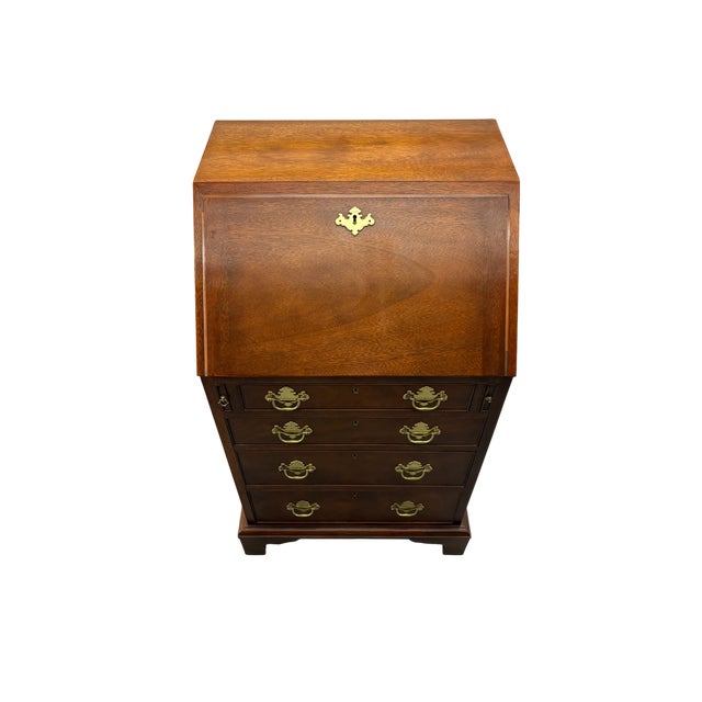 Late 20th Century Late 20th Century Baker Furniture Historic Charleston Collection Secretary Desk For Sale - Image 5 of 16
