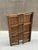 Vintage Boho Chic Folding Rattan and Bamboo Wall Unit, 1960s For Sale - Image 4 of 11