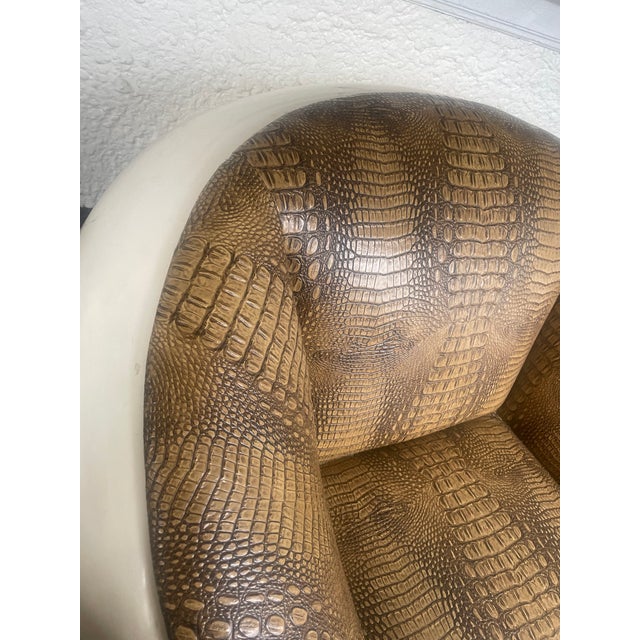 1968 Mid Century Modern Mario Sabot Space Age Pod Lounge Chairs - Set of 2 For Sale - Image 12 of 12