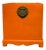 Asian Style Orange Square Trunk For Sale