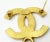 Chanel Chanel Vintage Gold Plated CC Medallion Large Brooch For Sale - Image 4 of 4