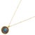 Turquoise & Sterling Silver Positive Energy Pendant Gold Necklace For Sale In Miami - Image 6 of 9