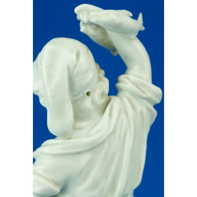 Antique young fisherman figurine in white porcelain from Ginori Doccia, early 19th For Sale - Image 14 of 18
