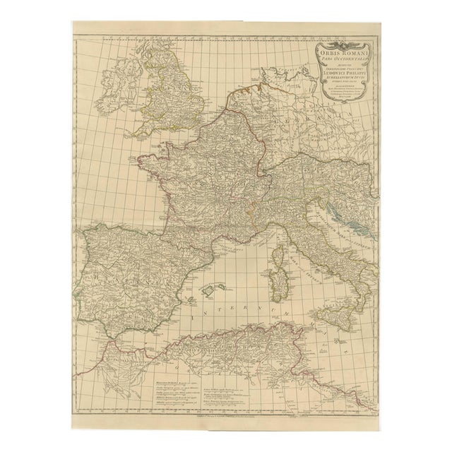 Antique Roman Empire Map, 1818 For Sale