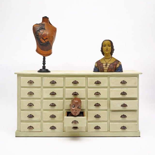 Late 19th Century Antique French Haberdashery Shop Counter For Sale - Image 5 of 9