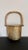 Metal Mid 20th Century Solid Brass Basket Door Knocker For Sale - Image 7 of 7
