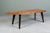 Oak Slice Coffee Table with Black Wooden Legs For Sale - Image 4 of 10