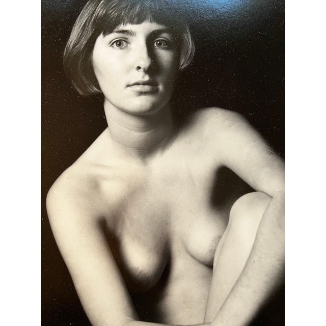 Black Black and White Photograph of Female Nude - Artist Unknown For Sale - Image 8 of 12