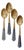 Antique Enamel-Handled Spoons – Set of 4 For Sale