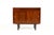 Mid-Century Modern 1960s Danish Modern Mid Century Compact Rosewood Credenza Sideboard — Sliding Doors + Shallow Drawer For Sale - Image 3 of 9