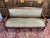 Restoration Upholstered Walnut Sofa Bench For Sale - Image 6 of 7