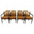 Traditional 1960s Set Eight Federal Style Japanned & Gilded Dining Arm Chairs Kittinger Furniture For Sale - Image 3 of 17