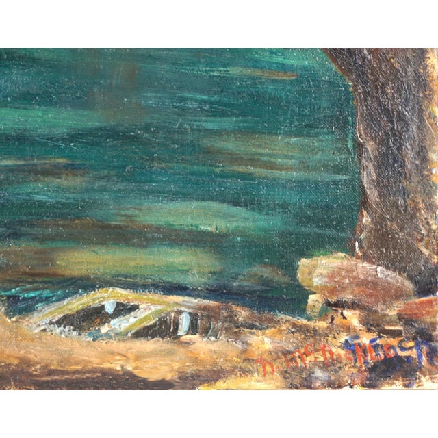American Mid Century Autumnal Yosemite Landscape -- Miner's Shack on Tuolumne River by n.c. McNickle For Sale - Image 3 of 4
