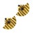 Early 21st Century Abundance Honey Bee Sapphire & Gold Chunky Earrings, A Pair For Sale - Image 5 of 6