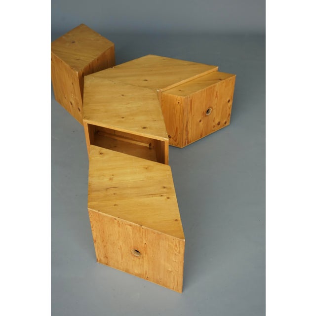 Modern Multifunctional Children's Block Seating Unit, 1970s, Set of 5 For Sale - Image 3 of 14