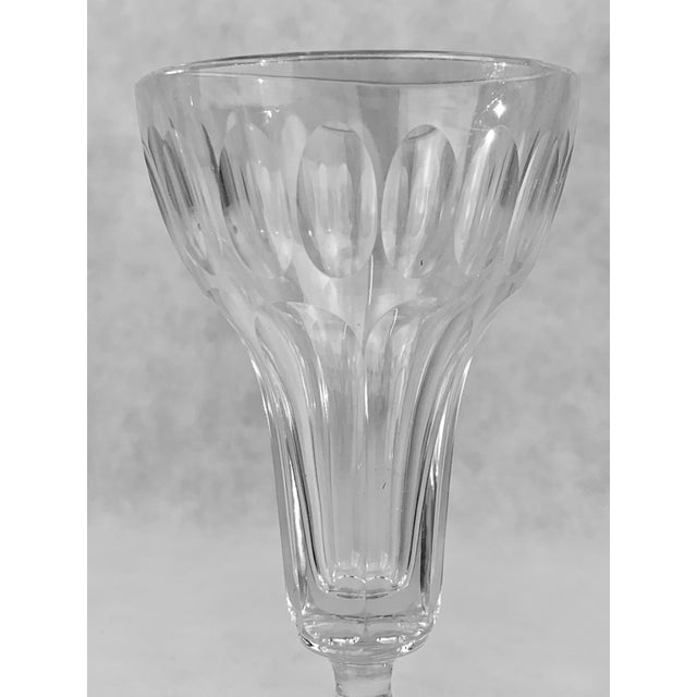 Mid 19th Century A Pair of French Hand Blown Cut Crystal Flutes For Sale - Image 5 of 7