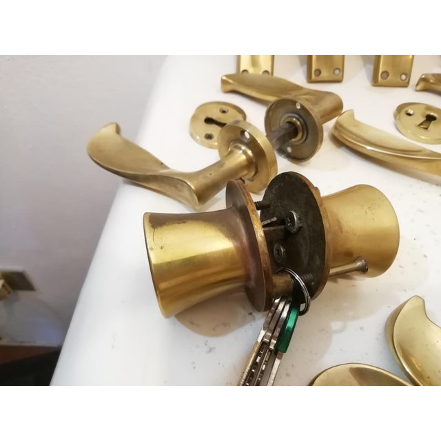 Set of Door and Window Handles by Atelier Bonomi Torino, Italy, 1950s, Set of 45, Set of 45 For Sale - Image 17 of 18