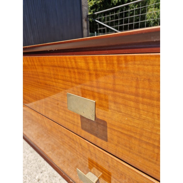 Vintage Mahogany Burl Sideboard, 1950s For Sale - Image 10 of 18