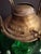 Antique Victorian Emerald Green Glass Kerosene Lamp Clear Star Base Scovill Queen Anne For Sale In Boston - Image 6 of 18