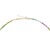 Modern Tiny Rainbow Tourmaline Necklace 14k Gold For Sale - Image 3 of 7