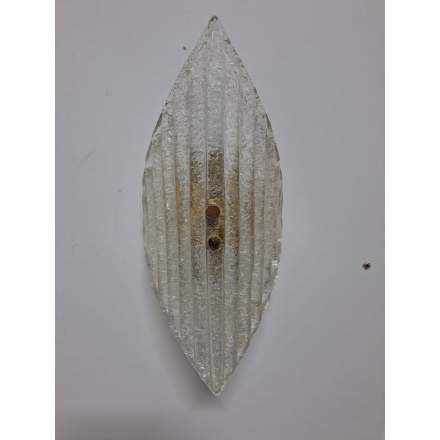 1970s Murano Glass Wall Lamps in Glass and Brass, Italy, 1970s, Set of 3 For Sale - Image 5 of 12
