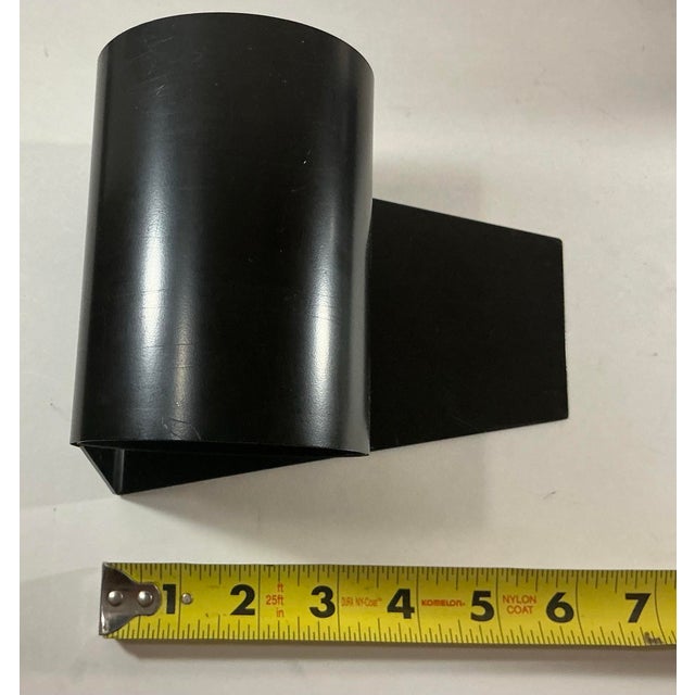 Black 1960s Mid Century Modern Matte Black “Bookworm” Steel Coil Bookends For Sale - Image 8 of 12