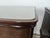 Brown Art Deco Mahogany Crotch Bedside Tables with Glass Top, 1950, Set of 2 For Sale - Image 8 of 18