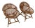 Chestnut Pair of Vintage Bonacina Rattan Sculptural Chairs Italy 1960s For Sale - Image 8 of 8