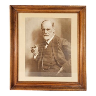 Sigmund Freud Sepia Toned Framed Portrait Print For Sale