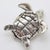 Vintage Italian Handmade Silver Loggerhead Sea Turtle Figurine, 1980s For Sale - Image 4 of 11