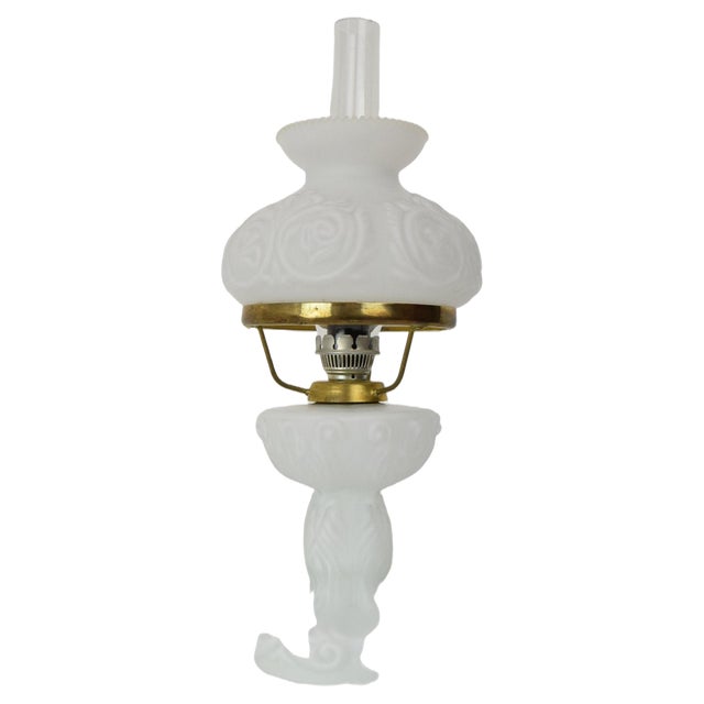 Mid-Century Glass Table Lamp, 1960s For Sale