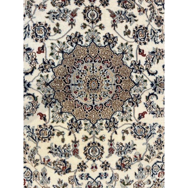 Wool pile genuine hand made Indo Persian Nain-