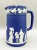 19th Century Wedgwood Jasperware Water Pitcher – Blue and White Greek Scene With Lid For Sale - Image 13 of 13