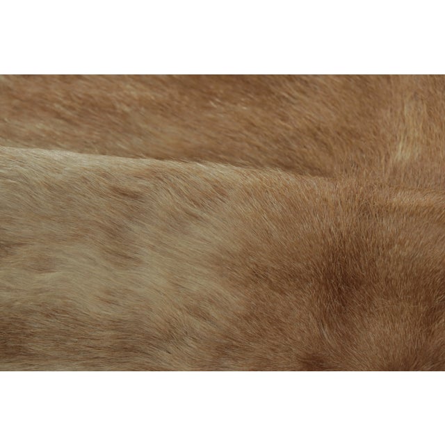 Rug & Kilim’s Contemporary Cowhide Rug With Wavy Stripes in Brown & Beige Tones For Sale In New York - Image 6 of 9