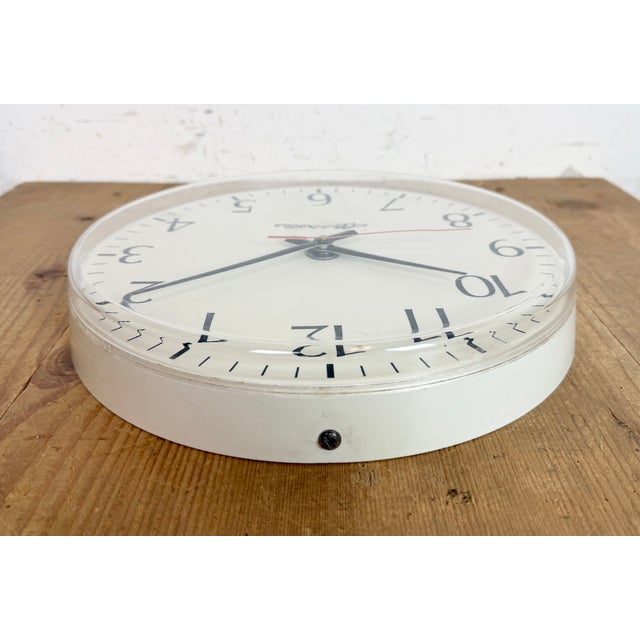 Vintage Office Wall Clock from Elektročas, 1990s For Sale - Image 13 of 18