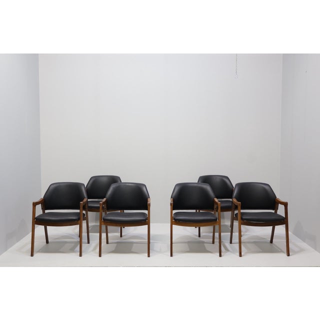 1950s Armchairs by Ico Parisi for Fratelli Reguitti, Italy, 1959, Set of 6 For Sale - Image 5 of 18