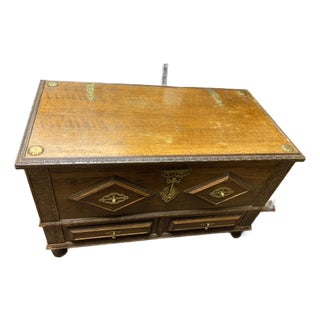 20th Century Dutch Style Oak Chest For Sale