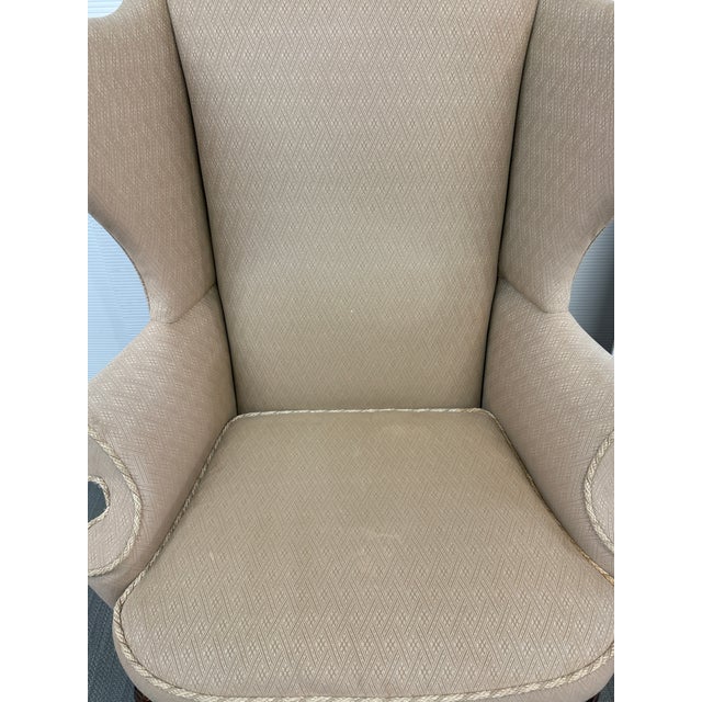 Textile Southwood Furniture Connoisseur Collection Wingback Armchair For Sale - Image 7 of 12