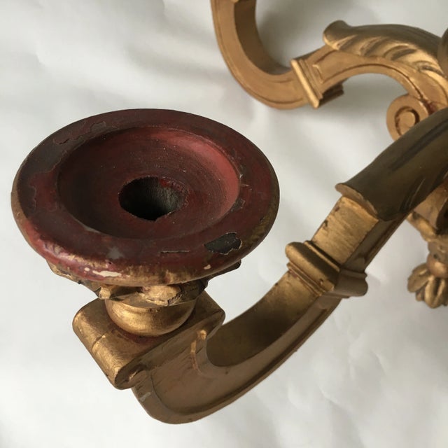 Rococo Giltwood Chandelier For Sale - Image 3 of 10